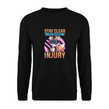Gaming Fox VR Gamer - Sweat-shirt Unisexe - noir - Devant - Alina (178cm) & Michal (187cm)