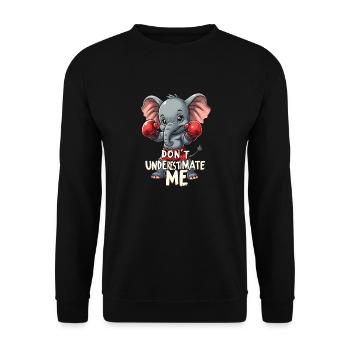 Muay Thai Boxen - Unisex Pullover - Schwarz - Vorne - Alina (178cm) & Michal (187cm)