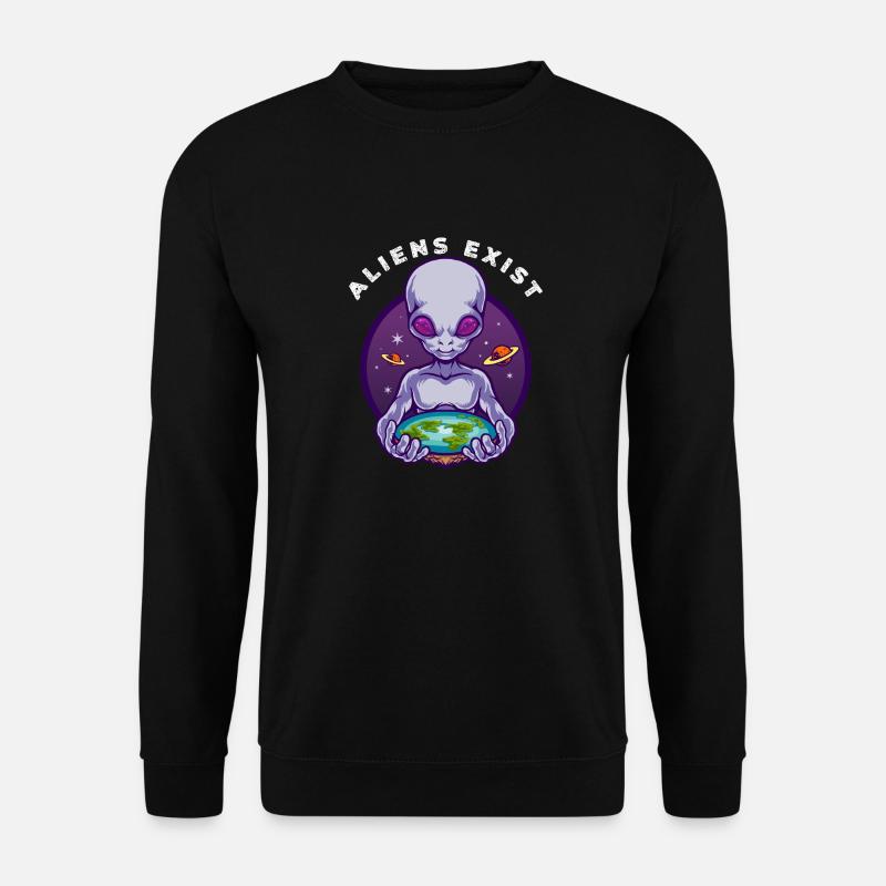 Alien Holding Earth - Unisex Sweatshirt - black