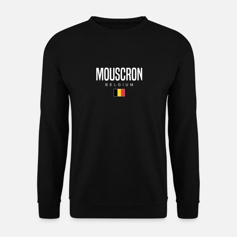 Mouscron, Belgium - Unisex Sweatshirt - black