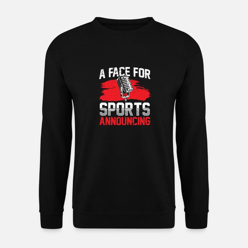 Funny Sports Ansager - Unisex Pullover - Schwarz