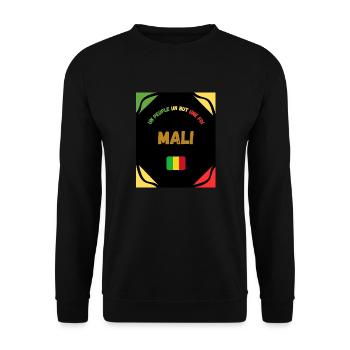 Mali Un peuple Un but une foi - Sweat-shirt Unisexe - noir - Devant - Alina (178cm) & Michal (187cm)