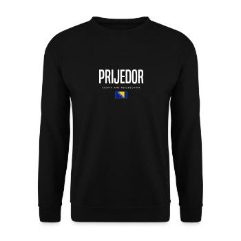 Prijedor, Bosnie-Herzégovine - Sweat-shirt Unisexe - noir - Devant - Alina (178cm) & Michal (187cm)