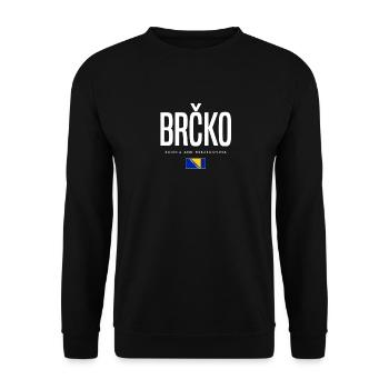 Brcko, Bosnie-Herzégovine - Sweat-shirt Unisexe - noir - Devant - Alina (178cm) & Michal (187cm)