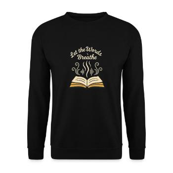 The Audiobook Narration Club Audio Storyteller - Unisex Sweatshirt - black - Front - Alina (178cm) & Michal (187cm)