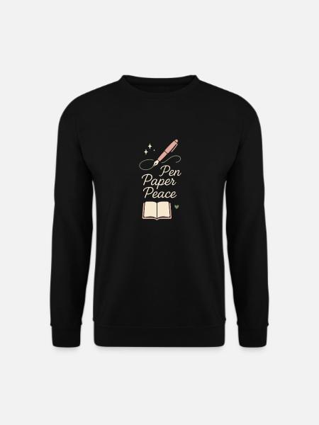 Journaling Aesthetic Creative Planer Life Writing - Unisex Pullover - Schwarz