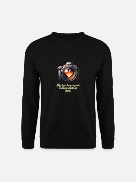 Declaration of love in blur - Unisex Sweatshirt - black