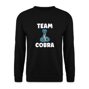 cobra - Sweat-shirt Unisexe - noir - Devant - Alina (178cm) & Michal (187cm)