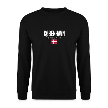 Copenhague, Danemark - Sweat-shirt Unisexe - noir - Devant - Alina (178cm) & Michal (187cm)