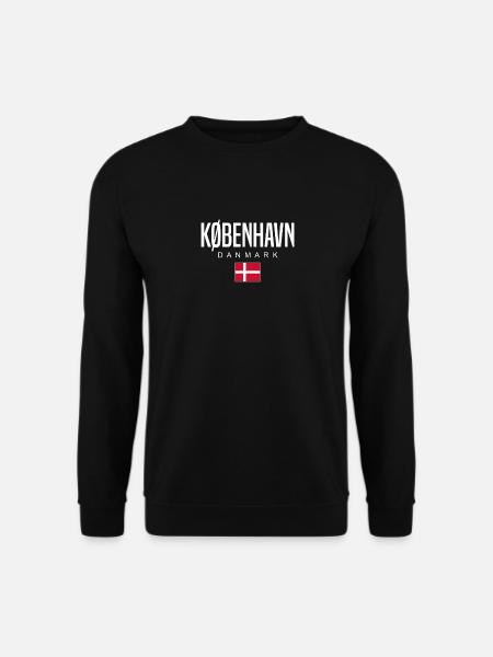 Copenhague, Danemark - Sweat-shirt Unisexe - noir