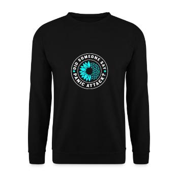 Anxiety disorder Anxiety disorder - Unisex Sweatshirt - black - Front - Alina (178cm) & Michal (187cm)
