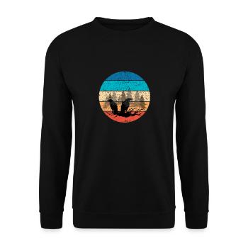 Ravens - Unisex Sweatshirt - black - Front - Alina (178cm) & Michal (187cm)