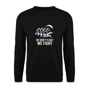 Whitewater Adventure River Rafting Crew Outdoor - Unisex Pullover - Schwarz - Vorne - Alina (178cm) & Michal (187cm)