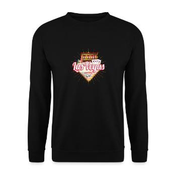 Las Vegas Nevada Vereinigte Staaten Casino Vintage - Unisex Pullover - Schwarz - Vorne - Alina (178cm) & Michal (187cm)