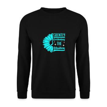 Anxiety disorder Anxiety disorder - Unisex Sweatshirt - black - Front - Alina (178cm) & Michal (187cm)