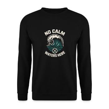 Whitewater Adventure River Rafting Crew Outdoor - Unisex Pullover - Schwarz - Vorne - Alina (178cm) & Michal (187cm)