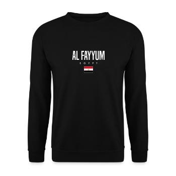 Al Fayyum Egypt - Unisex Sweatshirt - black - Front - Alina (178cm) & Michal (187cm)
