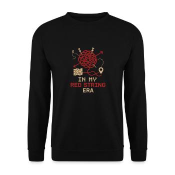 Feuille d’aluminium chapeau société conspiration mème - Sweat-shirt Unisexe - noir - Devant - Alina (178cm) & Michal (187cm)