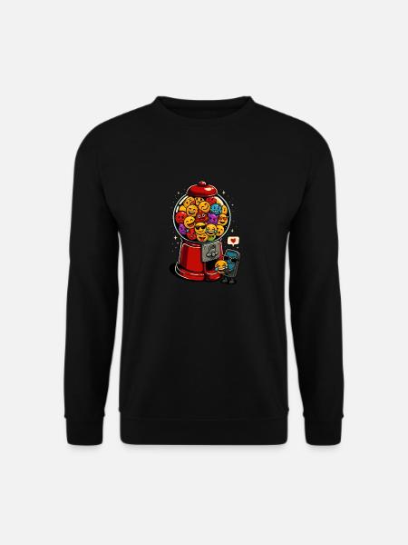 Funny Gumball Communication - Unisex Sweatshirt - black