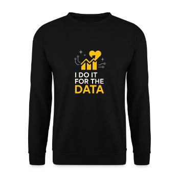 Clinical Lab Tech Diagnostic Science Data Nerd - Unisex Sweatshirt - black - Front - Alina (178cm) & Michal (187cm)