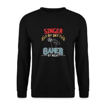Zocker & Sänger Gaming Gesangverein - Sweat-shirt Unisexe - noir - Devant - Alina (178cm) & Michal (187cm)