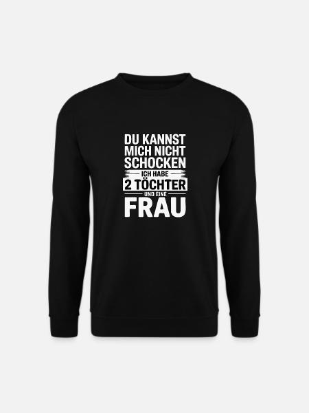 Du kannst mich nicht schocken - Nerven aus Stahl - Unisex Pullover - Schwarz