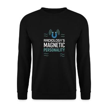 MRI Technologist Radiology Magnetic Resonance - Unisex Sweatshirt - black - Front - Alina (178cm) & Michal (187cm)