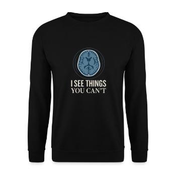 MRI Technologist Radiology Magnetic Resonance - Unisex Sweatshirt - black - Front - Alina (178cm) & Michal (187cm)