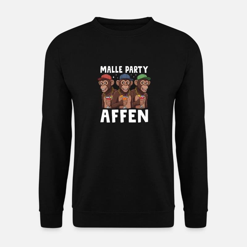Malle Party Monkey - Unisex Sweatshirt - black