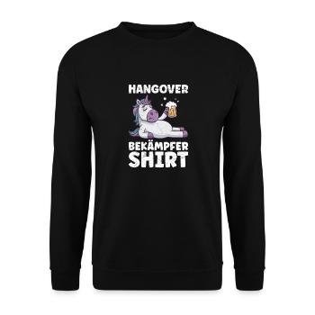 Mallorca HANGOVER BEKÄMPFER SHIRT Lustiges - Unisex Pullover - Schwarz - Vorne - Alina (178cm) & Michal (187cm)