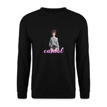 Lässiger Look mit Stil und Selbstbewusstsein - Unisex Pullover - Schwarz - Vorne - Alina (178cm) & Michal (187cm)