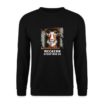 GOAT WINDOW SE PLAINDRE EST MON DROIT - Sweat-shirt Unisexe - noir - Devant - Alina (178cm) & Michal (187cm)
