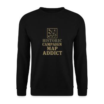Military Historian Research War - Unisex Sweatshirt - black - Front - Alina (178cm) & Michal (187cm)