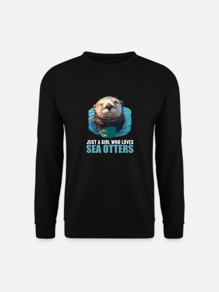 Seeotter - Unisex Pullover - Schwarz