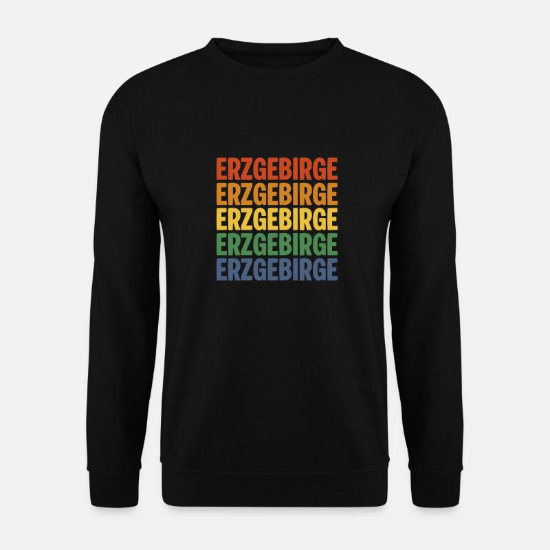 Erzgebirge Retro - Unisex Pullover - Schwarz
