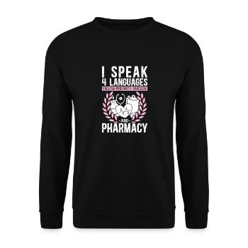 Pharmacy Tech Technician - Unisex Sweatshirt - black - Front - Alina (178cm) & Michal (187cm)