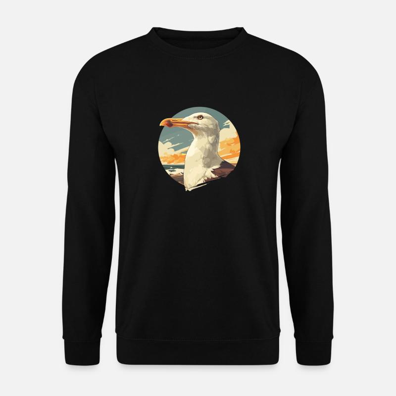 Möwen Möwe - Unisex Pullover - Schwarz