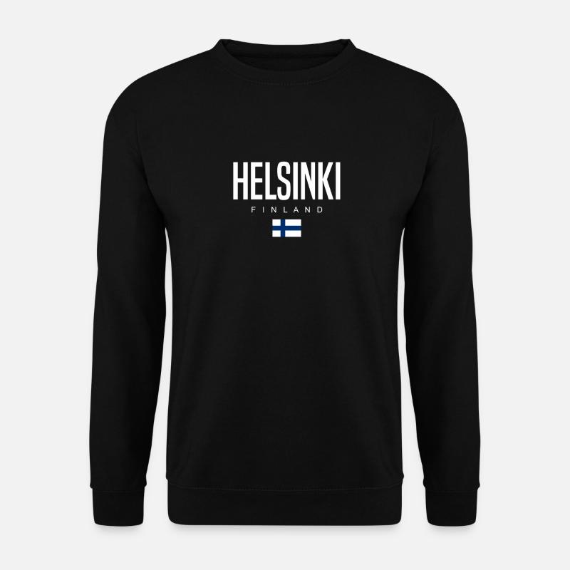 Helsinki Finnland - Unisex Pullover - Schwarz