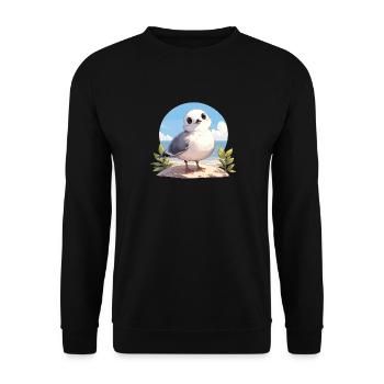 Seagulls Seagull - Unisex Sweatshirt - black - Front - Alina (178cm) & Michal (187cm)