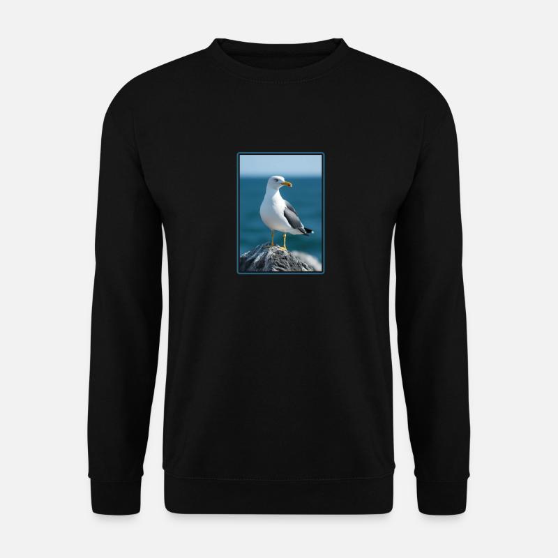 Möwen Möwe - Unisex Pullover - Schwarz