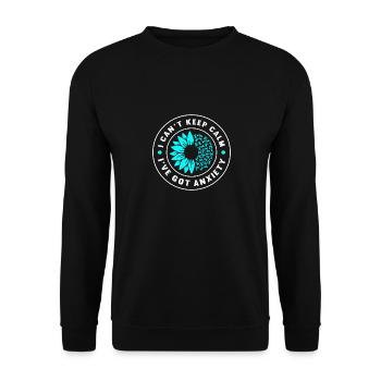 Trouble anxieux Trouble anxieux - Sweat-shirt Unisexe - noir - Devant - Alina (178cm) & Michal (187cm)