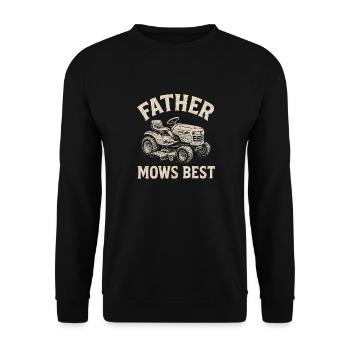 Le père tond le mieux - Sweat-shirt Unisexe - noir - Devant - Alina (178cm) & Michal (187cm)