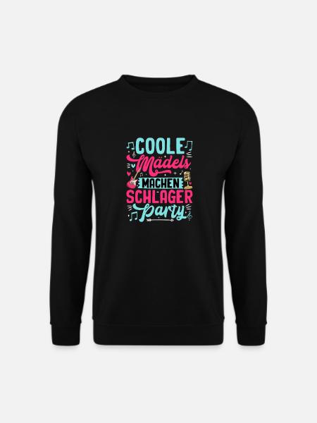 Cool girls make Schlager party - Unisex Sweatshirt - black