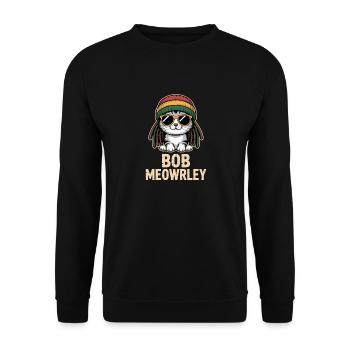 Jamaika Rastafari Rasta Reggae Musik Reggaeton - Unisex Pullover - Schwarz - Vorne - Alina (178cm) & Michal (187cm)