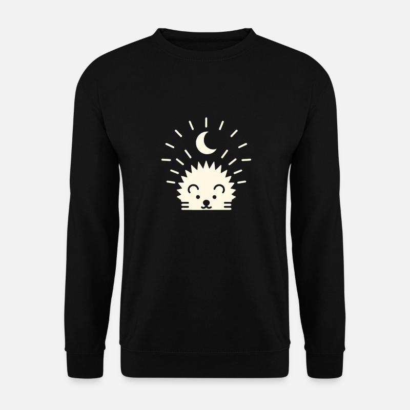 Mondschein-Igel - Unisex Pullover - Schwarz