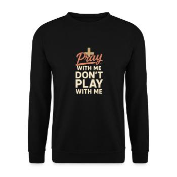Christian Mom Faith Humor Mistakes - Unisex Sweatshirt - black - Front - Alina (178cm) & Michal (187cm)
