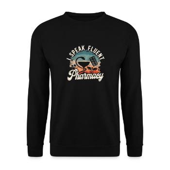 Pharmacy Tech Technician - Unisex Sweatshirt - black - Front - Alina (178cm) & Michal (187cm)