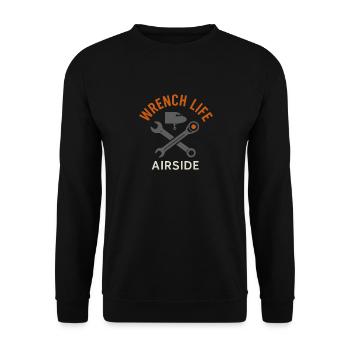 Aviation Mechanic Faa Humor Aircraft Technician - Unisex Pullover - Schwarz - Vorne - Alina (178cm) & Michal (187cm)