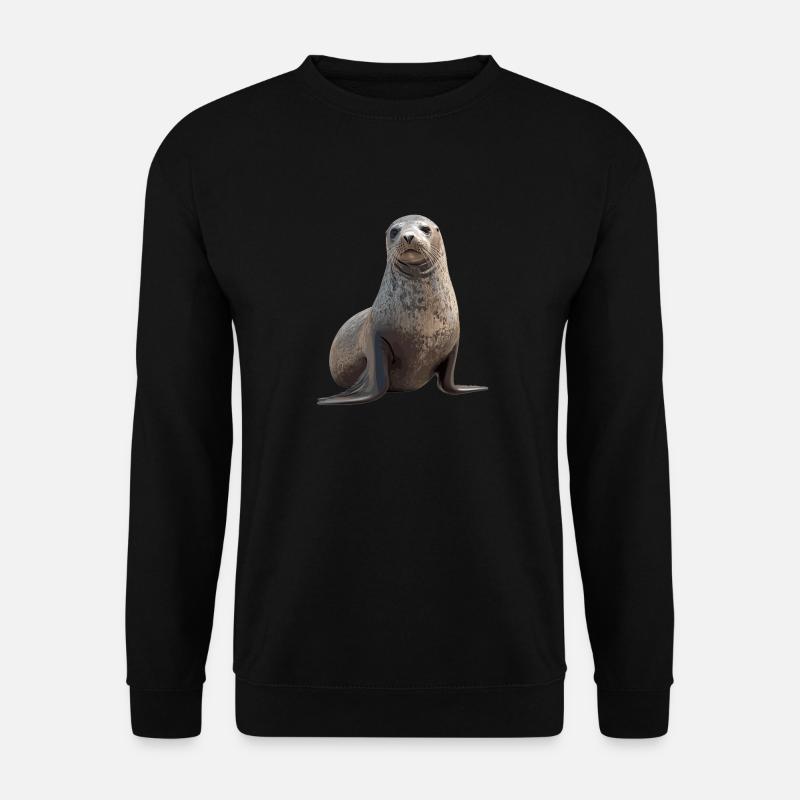 Robben Robbe - Unisex Pullover - Schwarz