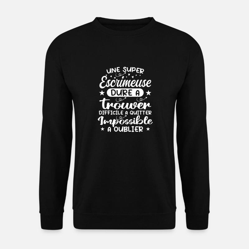 Ein super Fechter - Fecht-Geschenk - Unisex Pullover - Schwarz